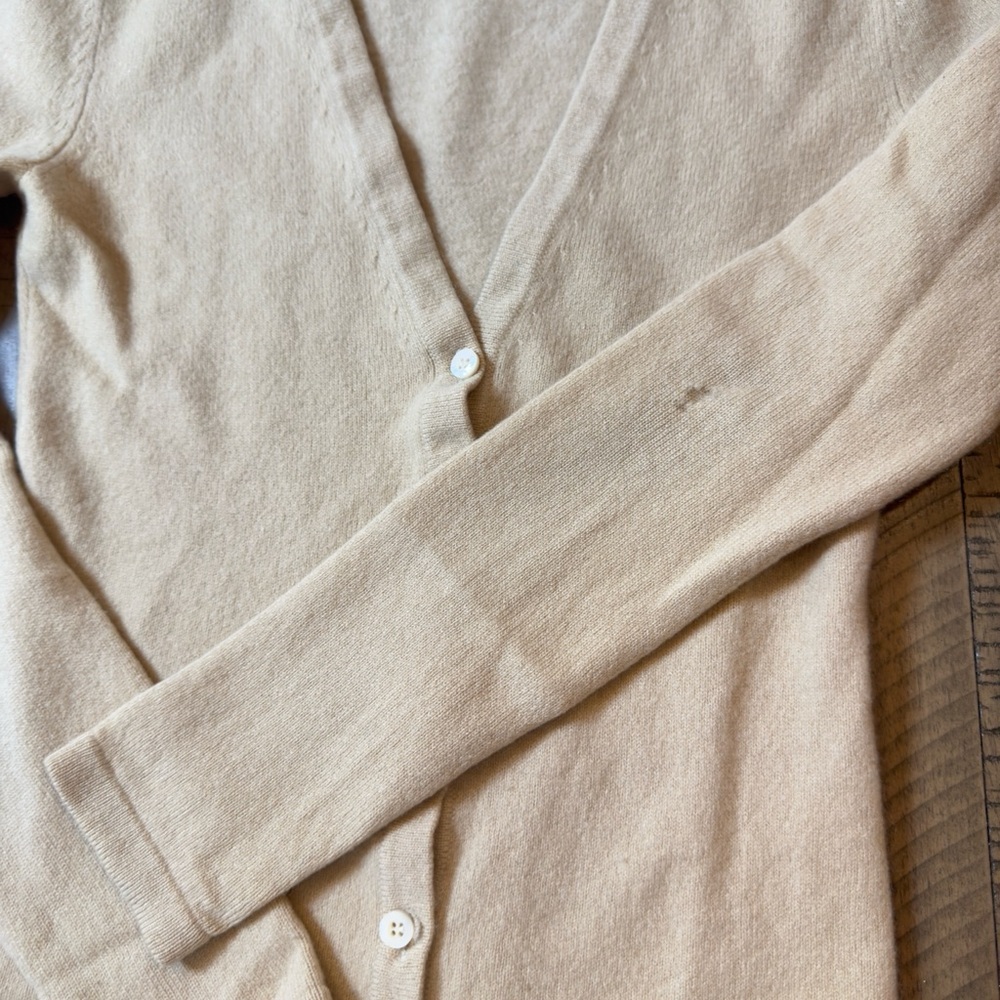 Michael Kors Cashmere Cream Cardigan - Picture 9 of 12